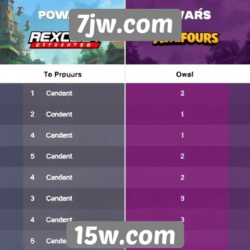 Comparativo de jogos populares no 7jw.com